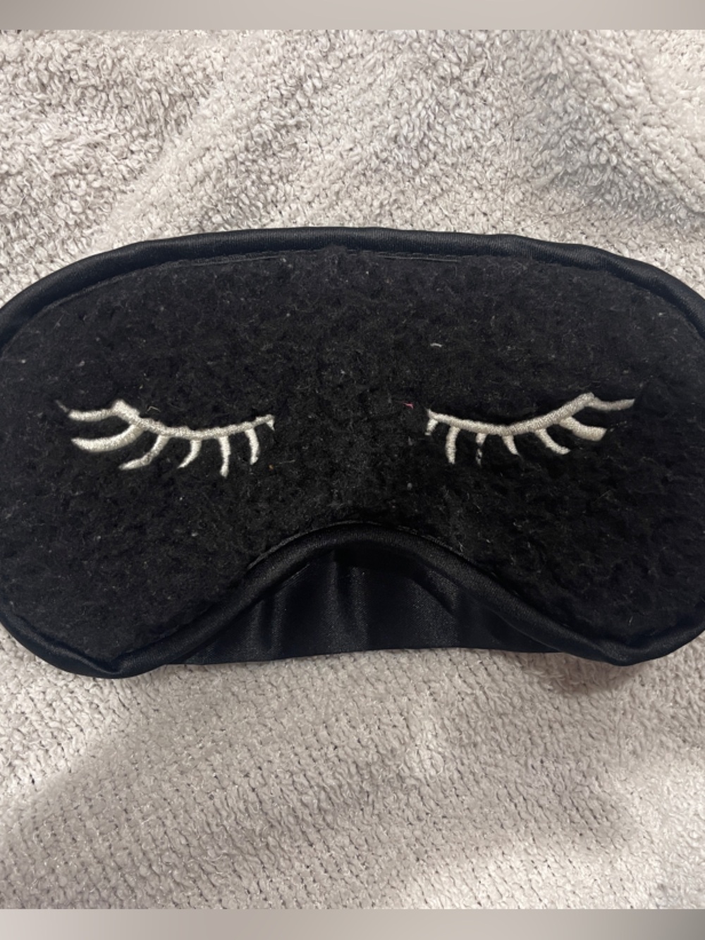 RARE Bath & Body Works RARE Black Sheep Sleep Mask with Embroidered Eyelashes